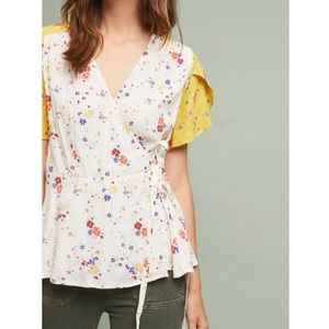 NWT Anthropologie Bon voyage blouse